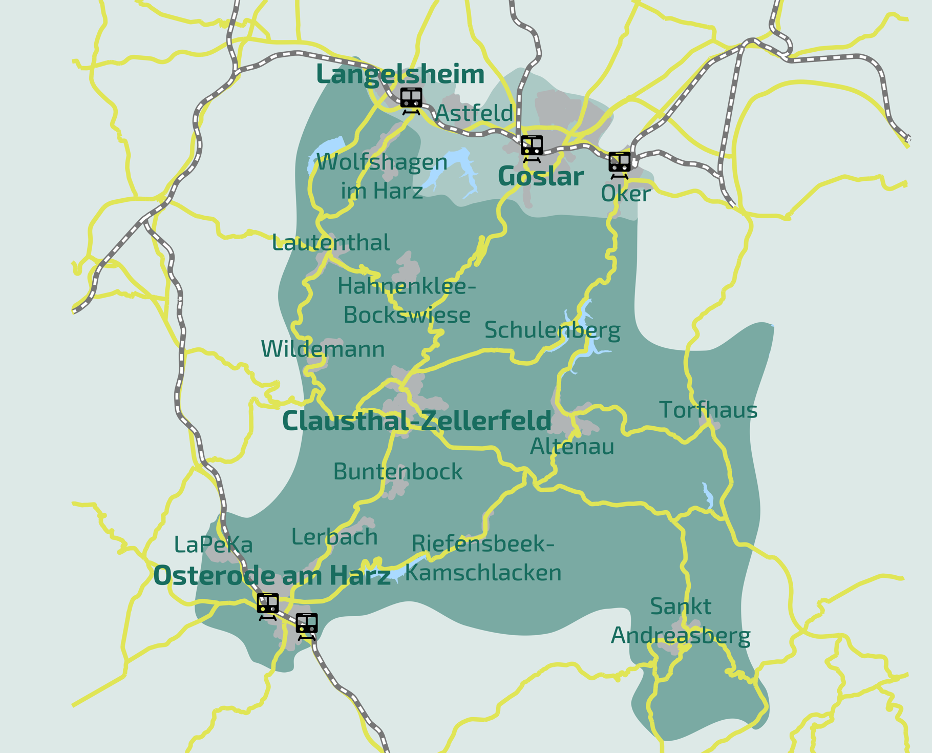 EcoBus-Bediengebiet Oberharz